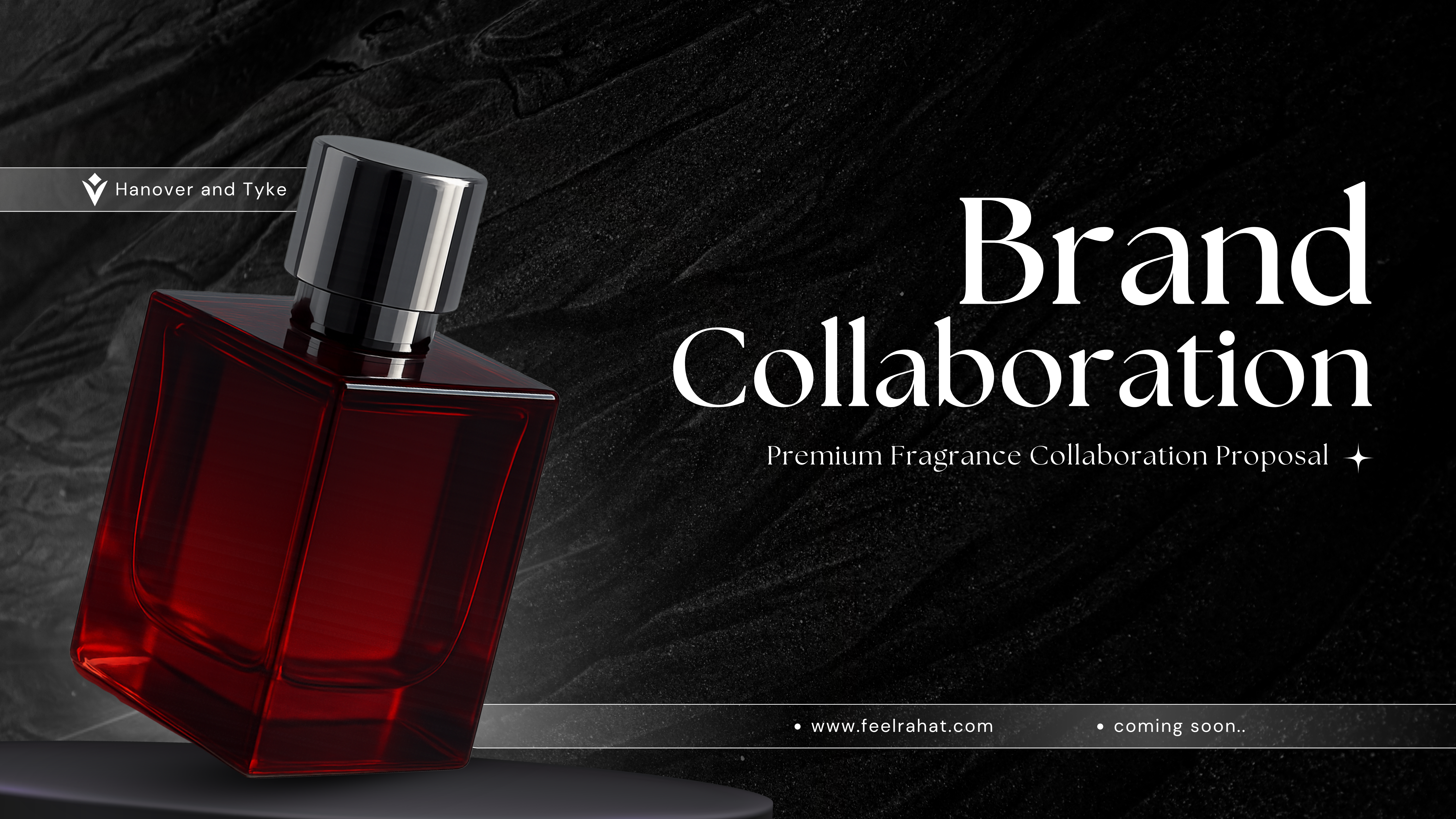 Black and Maroon Luxury Brand Collaboration Presentation