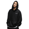 Feel Rahat premium black hoodie