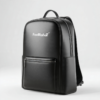 Feel Rahat Luxury Black Leather Backpack,
